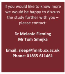 Oxford flyer 5 - Quality or Quantity of Sleep: Which Is Better for Rehab? - Stroke Rehabilitation and Exercise Training for Survivors & Specialist Stroke Courses for Therapists and Trainers, Online and Face to Face