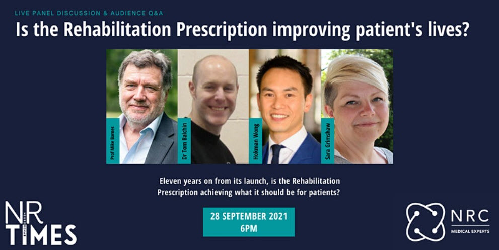 Rehab Prescription Webinar ARNI NR Times - DOES THE REHAB PRESCRIPTION REALLY IMPROVE SURVIVORS' LIVES? - Stroke Rehabilitation and Exercise Training for Survivors & Specialist Stroke Courses for Therapists and Trainers, Online and Face to Face