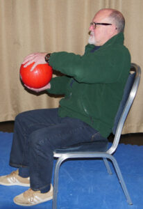 ARNI STROKE REHAB BALL ROTATION HEAVY 206x300 - HOW CONFIDENT ARE YOU TO DO STROKE REHAB BY YOURSELF? - Stroke Exercise Training - online courses for therapists